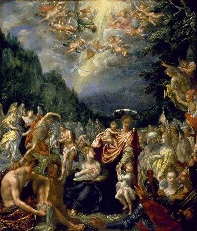 El bautismo de Cristo de Pieter Isaacsz